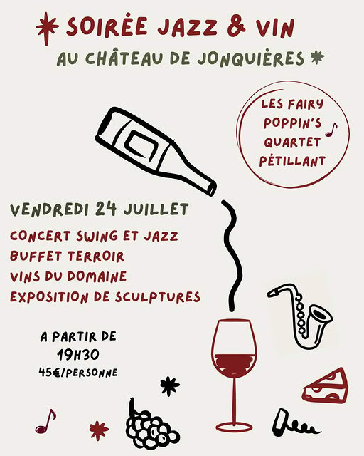 Soirée Jazz & Vin le 24 juillet
