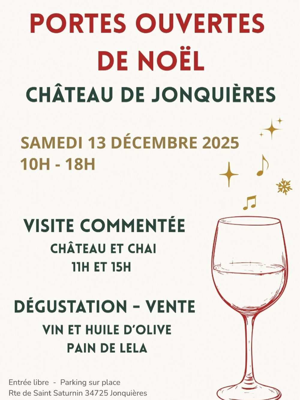 Portes ouvertes de Noël au château